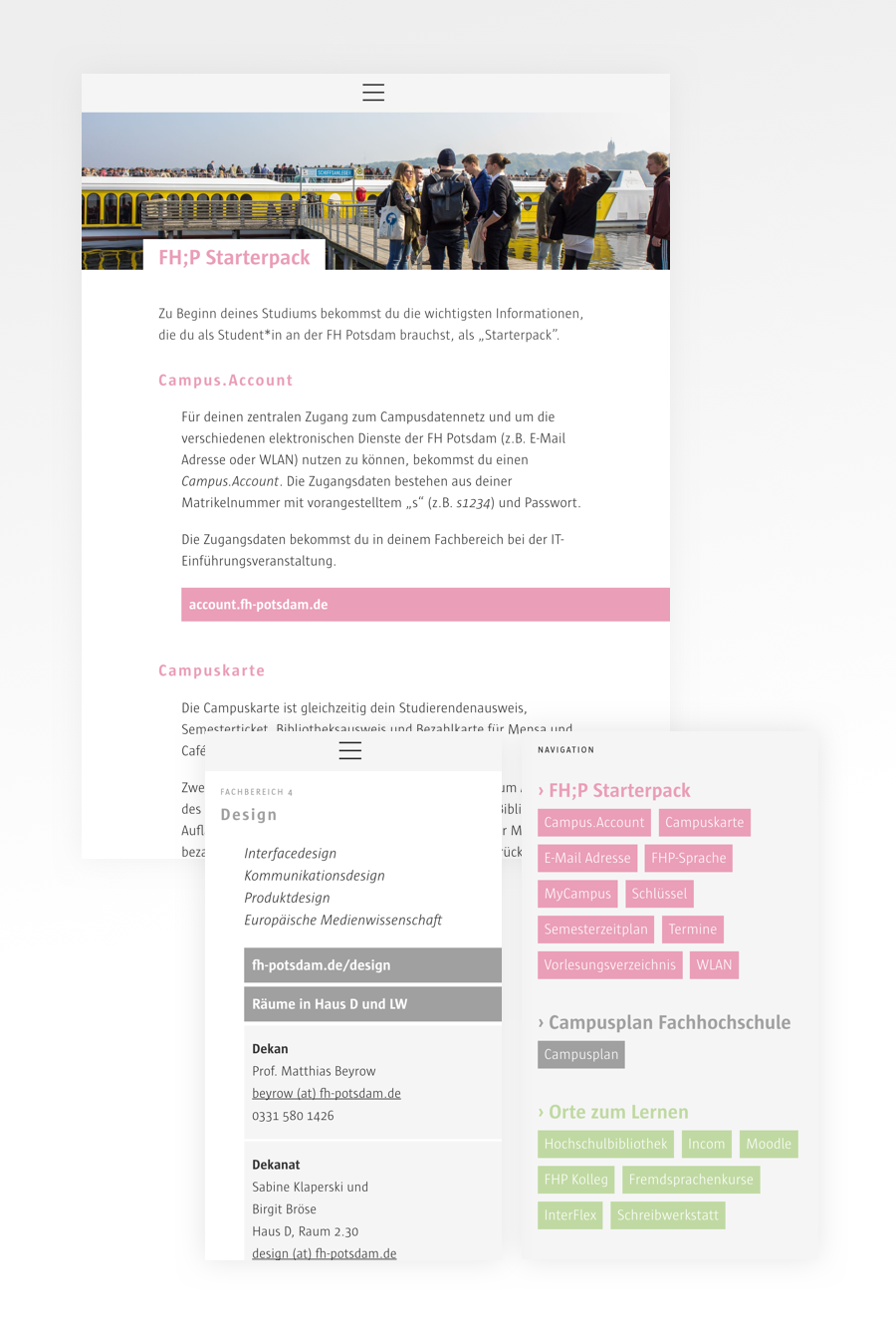 FH;P Erstiguide – iPad and iPhone Screens
